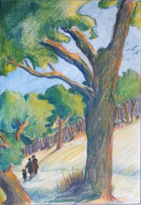 Promenade / Mines de couleurs/ 50 x 70