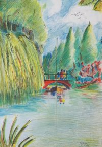 Le pont / Mines de couleurs / 50 x 70 