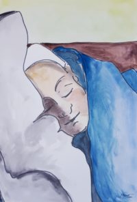 Sommeil / Aquarelle / 50 x 70