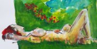 Bronzage nature / Aquarelle / 70 x 50